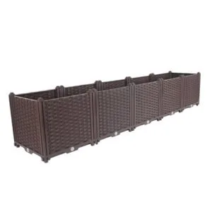 Buy SOGA 200cm Raised Planter Box Vegetable Herb Flower Outdoor Plastic Plants Garden Bed Deepen Online - Garden, Tools & Hardware/Gardening & Lawn Care/Pots, Planters & Container Accessories - 1 - NZ Depot Free Shipping