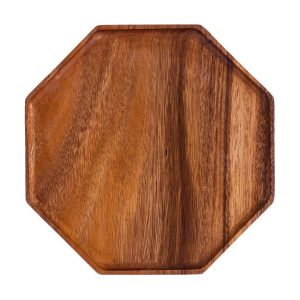 SOGA 20cm Octagon Wooden Acacia Food Serving Tray Charcuterie Board Centerpiece  Home Decor, Kitchenware, Table Top, Servingware, Servingware Platter, ,  - NZ DEPOT 1