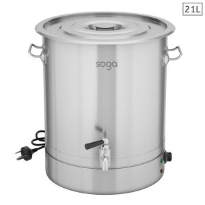 SOGA 21L Stainless Steel URN Commercial Water Boiler 2200W, electronics & appliances, appliances, small kitchen appliances, toasters & kettles, kettles & urns,  - NZ DEPOT 1