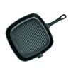 SOGA 23.5cm Square Ribbed Cast Iron Frying Pan Skillet Steak Sizzle Platter with Handle, Home & Living>Kitchen & Dining>Cookware>Frying Pans, , , , , - NZ DEPOT 1