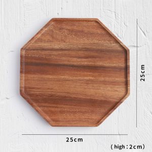 SOGA 25cm Octagon Wooden Acacia Food Serving Tray Charcuterie Board Centerpiece  Home Decor, Kitchenware, Table Top, Servingware, Servingware Platter, ,  - NZ DEPOT 2