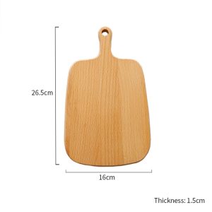 SOGA 26cm Brown Rectangle Wooden Serving Tray Chopping Board Paddle with Handle Home Decor, Kitchenware, Table Top, Servingware, Servingware Platter, ,  - NZ DEPOT 2