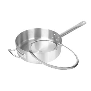 Soga 26Cm Stainless Steel Saucepan Sauce Pan With Glass Lid And Helper Handle Triple Ply Base Cookware Nz Depot - Nz Depot