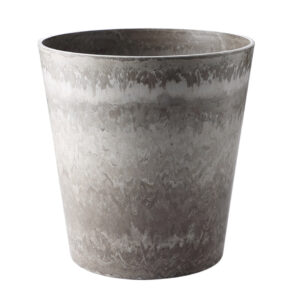 SOGA 27cm Rock Grey Round Resin Plant Flower Pot in Cement Pattern Planter Cachepot for Indoor Home Office, Home & Living, Home Decor, Indoor Pots, Planters and Plant Stands, , ,  - NZ DEPOT 1