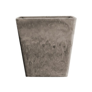 SOGA 27cm Sand Grey Square Resin Plant Flower Pot in Cement Pattern Planter Cachepot for Indoor Home Office, Home & Living, Home Decor, Indoor Pots, Planters and Plant Stands, , ,  - NZ DEPOT 1