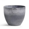 SOGA 27cm Weathered Grey Round Resin Plant Flower Pot in Cement Pattern Planter Cachepot for Indoor Home Office, Home & Living>Home Decor>Indoor Pots, Planters and Plant Stands, , , , ,  - NZ DEPOT 1