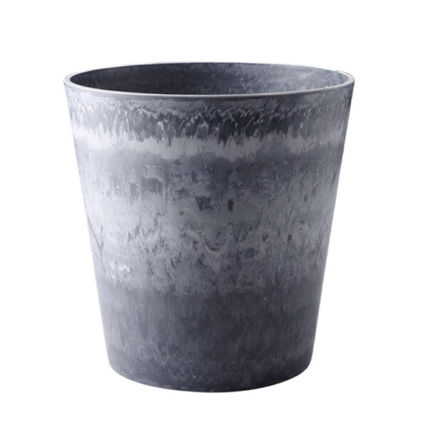 Soga 27Cm Weathered Grey Round Resin Plant Flower Pot In Cement Pattern Planter Cachepot For Indoor Home Office, Home &Amp; Living, Home Decor, Indoor Pots, Planters And Plant Stands, , ,  - Nz Depot 1