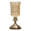 SOGA 28.5cm Transparent Glass Flower Vase with Metal Base Filler Vase, Home & Living, Home Decor, Vases, , ,  - NZ DEPOT 1