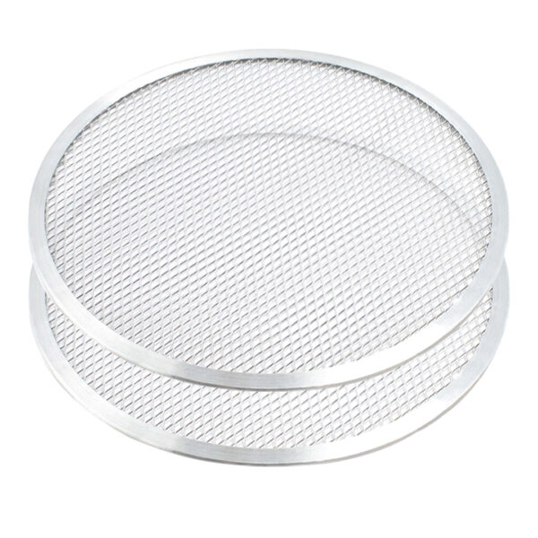 SOGA 2X 10-inch Round Seamless Aluminium Nonstick Commercial Grade Pizza Screen Baking Pan, Home & Living, Kitchen & Dining, Kitchen Tools & Utensils, Pasta & Pizza Tools, ,  - NZ DEPOT 1