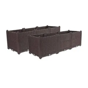 Buy SOGA 2X 120cm Raised Planter Box Vegetable Herb Flower Outdoor Plastic Plants Garden Bed Deepen Online - Garden, Tools & Hardware/Gardening & Lawn Care/Pots, Planters & Container Accessories - 1 - NZ Depot Free Shipping