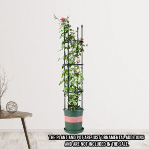 SOGA 2X 133cm 4-Bar Plant Frame Stand Trellis Vegetable Flower Herbs Outdoor Vine Support Garden Rack with Rings, Garden, Tools & Hardware, Gardening & Lawn Care, Garden Decor, ,  - NZ DEPOT 2