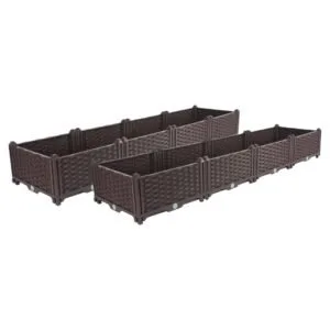 Buy SOGA 2X 160cm Raised Planter Box Vegetable Herb Flower Outdoor Plastic Plants Garden Bed Online - Garden, Tools & Hardware/Gardening & Lawn Care/Pots, Planters & Container Accessories - 1 - NZ Depot Free Shipping