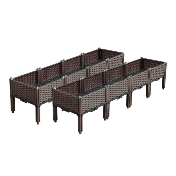 SOGA 2X 160cm Raised Planter Box Vegetable Herb Flower Outdoor Plastic Plants Garden Bed with Legs, Garden, Tools & Hardware>Gardening & Lawn Care>Pots, Planters & Container Accessories, , , , ,  - NZ DEPOT 1