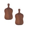 SOGA 2X 18cm Brown Wooden Serving Tray Board Paddle with Handle Home Decor, Kitchenware > Table Top > Servingware > Servingware Platter, , , , ,  - NZ DEPOT 1