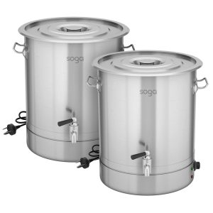 Soga 2X 21L Stainless Steel Urn Commercial Water Boiler 2200W Nz Depot - Nz Depot