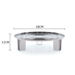 SOGA 2X 28cm Stainless Steel Steamer Insert Stock Pot Steaming Rack Stockpot Tray, home & living, kitchen & dining, cookware, stock & multi pots, ,  - NZ DEPOT 2