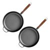 SOGA 2X 29cm Round Cast Iron Frying Pan Skillet Steak Sizzle Platter with Helper Handle, Home & Living, Kitchen & Dining, Cookware, Frying Pans, ,  - NZ DEPOT 1
