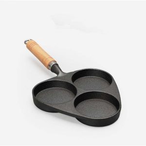 SOGA 2X 3 Mold Cast Iron Breakfast Fried Egg Pancake Omelette Fry Pan, Home & Living, Kitchen & Dining, Cookware, Frying Pans, ,  - NZ DEPOT 2