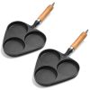 SOGA 2X 3 Mold Cast Iron Breakfast Fried Egg Pancake Omelette Fry Pan, Home & Living>Kitchen & Dining>Cookware>Frying Pans, , , , , - NZ DEPOT 1
