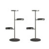 SOGA 2X 3 Tier Black Round Plant Stand Flowerpot Tray Display Living Room Balcony Metal Decorative Shelf, Home & Living>Home Decor>Indoor Pots, Planters and Plant Stands, , , , ,  - NZ DEPOT 1