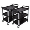 SOGA 2X 3 Tier Food Trolley Food Waste Cart Food Utility Mechanic Kitchen Large, Business & Industrial>Food Service>Food Service Carts, , , , ,  - NZ DEPOT 1