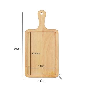 SOGA 2X 30cm Rectangle Premium Wooden Oak Food Serving Tray Charcuterie Board Paddle Home Decor, Kitchenware, Table Top, Servingware, Servingware Platter, ,  - NZ DEPOT 2