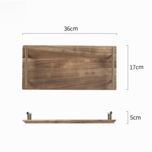 SOGA 2X 36cm Brown Rectangle Wooden Acacia Food Serving Tray Charcuterie Board Centerpiece Home Decor, Kitchenware, Table Top, Servingware, Servingware Platter, ,  - NZ DEPOT 2