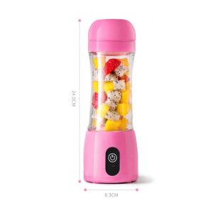 SOGA 2X 380ml Portable Mini USB Rechargeable Handheld Fruit Mixer Juicer White, electronics & appliances > appliances > small kitchen appliances > coffee machines & beverages > juicers, , , , ,  - NZ DEPOT 2