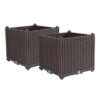 SOGA 2X 40cm Raised Planter Box Vegetable Herb Flower Outdoor Plastic Plants Garden Bed, Garden, Tools & Hardware>Gardening & Lawn Care>Pots, Planters & Container Accessories, , , , ,  - NZ DEPOT 1