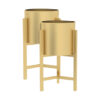 SOGA 2X 45CM Gold Metal Plant Stand with Flower Pot Holder Corner Shelving Rack Indoor Display, Home & Living>Home Decor>Indoor Pots, Planters and Plant Stands, , , , ,  - NZ DEPOT 1