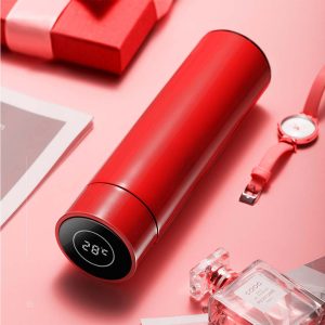 SOGA 2X 500ML Stainless Steel Smart LCD Thermometer Display Bottle Vacuum Flask Thermos Red, home & living, kitchen & dining, drinkware, bottles & jugs, ,  - NZ DEPOT 2