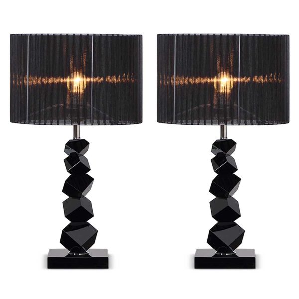 SOGA 2X 60cm Black Table Lamp with Dark Shade LED Desk Lamp, Home & Living, Lighting, Indoor Lights, Lamps, Table Lamps,  - NZ DEPOT 1