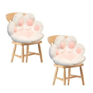 SOGA 2X 70cm White Paw Shape Cushion Warm Lazy Sofa Decorative Pillow Backseat Plush Mat Home Decor, Furniture, Living Room Furniture, Occasional Chairs, , ,  - NZ DEPOT 1