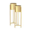SOGA 2X 75cm Gold Metal Plant Stand with Flower Pot Holder Corner Shelving Rack Indoor Display, Home & Living>Home Decor>Indoor Pots, Planters and Plant Stands, , , , ,  - NZ DEPOT 1