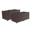 SOGA 2X 80cm Raised Planter Box Vegetable Herb Flower Outdoor Plastic Plants Garden Bed Deepen, Garden, Tools & Hardware>Gardening & Lawn Care>Pots, Planters & Container Accessories, , , , ,  - NZ DEPOT 1