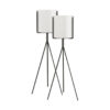 SOGA 2X 80cm Tripod Flower Pot Plant Stand with White Flowerpot Holder Rack Indoor Display, Home & Living>Home Decor>Indoor Pots, Planters and Plant Stands, , , , ,  - NZ DEPOT 1