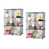 SOGA 2X Black Portable 6-Cube Storage Organiser Foldable DIY Modular Grid Space Saving Shelf, Furniture, Storage & Shelving, Home Storage, , ,  - NZ DEPOT 1