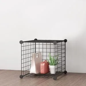 Buy SOGA 2X Black Portable Single Cube Storage Organiser Foldable DIY Modular Grid Space Saving Shelf Online - Furniture/Storage & Shelving/Home Storage - 2 - NZ Depot Free Shipping