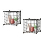 SOGA 2X Black Portable Single Cube Storage Organiser Foldable DIY Modular Grid Space Saving Shelf, Furniture, Storage & Shelving, Home Storage, , ,  - NZ DEPOT 1