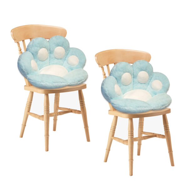 SOGA 2X Blue Paw Shape Cushion Warm Lazy Sofa Decorative Pillow Backseat Plush Mat Home Decor, Furniture>Living Room Furniture>Occasional Chairs, , , , ,  - NZ DEPOT 1