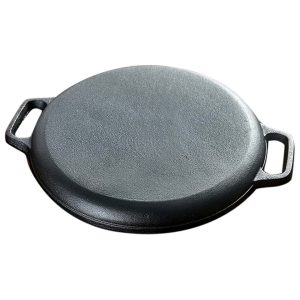 SOGA 2X Cast Iron 35cm Frying Pan Skillet Coating Steak Sizzle Platter, Home & Living, Kitchen & Dining, Cookware, Griddles & Grill Pans, ,  - NZ DEPOT 2