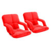 SOGA 2X Foldable Lounge Cushion Adjustable Floor Lazy Recliner Chair with Armrest Red, Furniture>Living Room Furniture>Occasional Chairs, , , , , - NZ DEPOT 1
