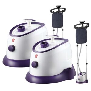 SOGA 2X Garment Steamer Vertical Twin Pole Clothes 1700ml 1800w Professional Steaming Kit Purple, Electronics & Appliances, Appliances, Small Home Appliances, Irons & Steam Stations, Garment Steamers,  - NZ DEPOT 1