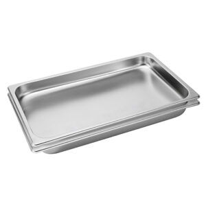 SOGA 2X Gastronorm GN Pan Full Size 1/1 GN Pan 4cm Deep Stainless Steel Tray, Home & Living, Kitchen & Dining, Bakeware, Baking Trays, ,  - NZ DEPOT 1