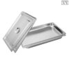 SOGA 2X Gastronorm GN Pan Full Size 1/1 GN Pan 4cm Deep Stainless Steel Tray With Lid, Home & Living, Kitchen & Dining, Bakeware, Baking Trays, ,  - NZ DEPOT 1