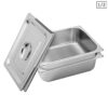 SOGA 2X Gastronorm GN Pan Full Size 1/2 GN Pan 10cm Deep Stainless Steel Tray With Lid, Home & Living>Kitchen & Dining>Bakeware>Baking Trays, , , , ,  - NZ DEPOT 1