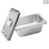 SOGA 2X Gastronorm GN Pan Full Size 1/3 GN Pan 10cm Deep Stainless Steel Tray With Lid, Home & Living>Kitchen & Dining>Bakeware>Baking Trays, , , , ,  - NZ DEPOT 1