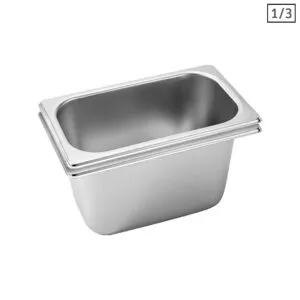 Buy SOGA 2X Gastronorm GN Pan Full Size 1/3 GN Pan 15cm Deep Stainless Steel Tray Online - Home & Living/Kitchen & Dining/Bakeware/Baking Trays - 1 - NZ Depot Free Shipping