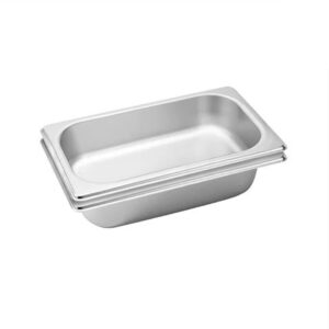 SOGA 2X Gastronorm GN Pan Full Size 1/3 GN Pan 6.5 cm Deep Stainless Steel Tray, Home & Living, Kitchen & Dining, Bakeware, Baking Trays, ,  - NZ DEPOT 1