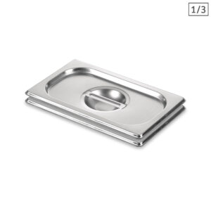 SOGA 2X Gastronorm GN Pan Lid Full Size 1/3 Stainless Steel Tray Top Cover, Home & Living, Kitchen & Dining, Bakeware, Baking Trays, ,  - NZ DEPOT 1